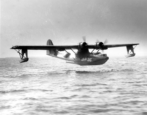 PBY Catalina landing at NAS Jacksonville during WWII.